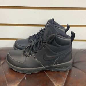 Nike ACG Manoa Black 613546-001 Leather Lace Up Boots Womens Size 5.5